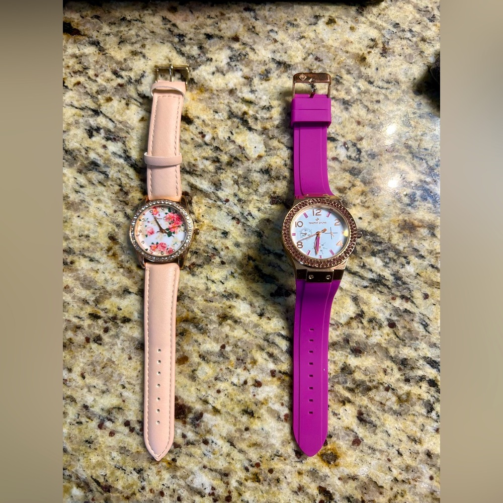 2 Fashion Stainless Steel Watches: Timothy Stone “Facon” & Jessica Carlyle